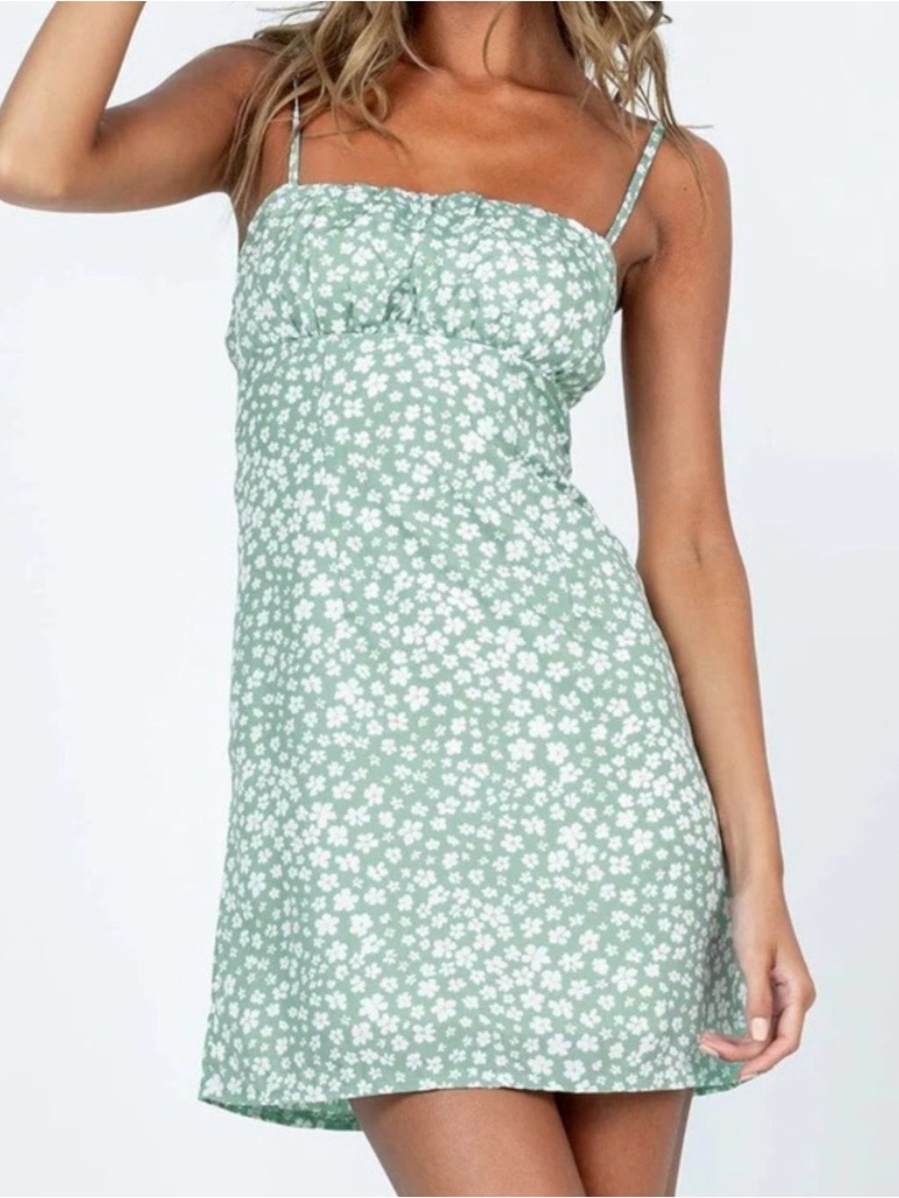 Princess Polly Tallie Mini Dress Green Floral